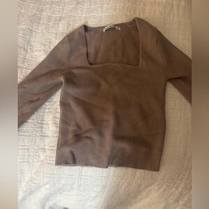 Ottoman Square Neck Sweater